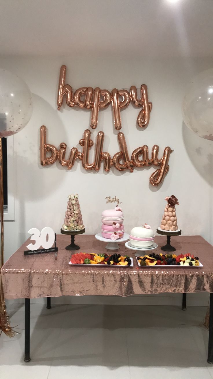 Decorated wedding cake and dessert table.